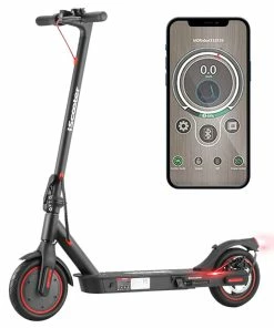 IScooter I9 Folding Electric Scooter 8.5 Inch Pneumatic Tire 350W Motor 7.5Ah Battery 30km/h Max Speed APP Control Black