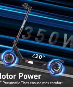 IScooter I9 Folding Electric Scooter 8.5 Inch Pneumatic Tire 350W Motor 7.5Ah Battery 30km/h Max Speed APP Control Black 6 IScooter I9 Folding Electric Scooter 8.5 Inch Pneumatic Tire 350W Motor 7.5Ah Battery 30km/h Max Speed APP Control Black -rockbros-shop iScooter i9 Electric Scooter 7 5Ah Battery 350W Motor 507638 4