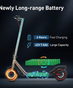 IScooter I9 Folding Electric Scooter 8.5 Inch Pneumatic Tire 350W Motor 7.5Ah Battery 30km/h Max Speed APP Control Black 7 IScooter I9 Folding Electric Scooter 8.5 Inch Pneumatic Tire 350W Motor 7.5Ah Battery 30km/h Max Speed APP Control Black -rockbros-shop iScooter i9 Electric Scooter 7 5Ah Battery 350W Motor 507638 5