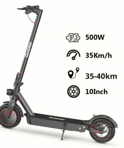 IScooter I9 Max Electric Scooter 10 Inch 500W Motor 10Ah Battery 35Km/h Max Speed 35-40km Range 120KG Max Load APP Control - Black 10 IScooter I9 Max Electric Scooter 10 Inch 500W Motor 10Ah Battery 35Km/h Max Speed 35-40km Range 120KG Max Load APP Control - Black -rockbros-shop iScooter i9 Max Electric Scooter 515198 2