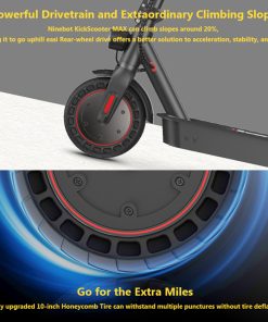 IScooter I9 Max Electric Scooter 10 Inch 500W Motor 10Ah Battery 35Km/h Max Speed 35-40km Range 120KG Max Load APP Control - Black -rockbros-shop iScooter i9 Max Electric Scooter 515198 4