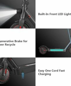 IScooter I9 Max Electric Scooter 10 Inch 500W Motor 10Ah Battery 35Km/h Max Speed 35-40km Range 120KG Max Load APP Control - Black 13 IScooter I9 Max Electric Scooter 10 Inch 500W Motor 10Ah Battery 35Km/h Max Speed 35-40km Range 120KG Max Load APP Control - Black -rockbros-shop iScooter i9 Max Electric Scooter 515198 5