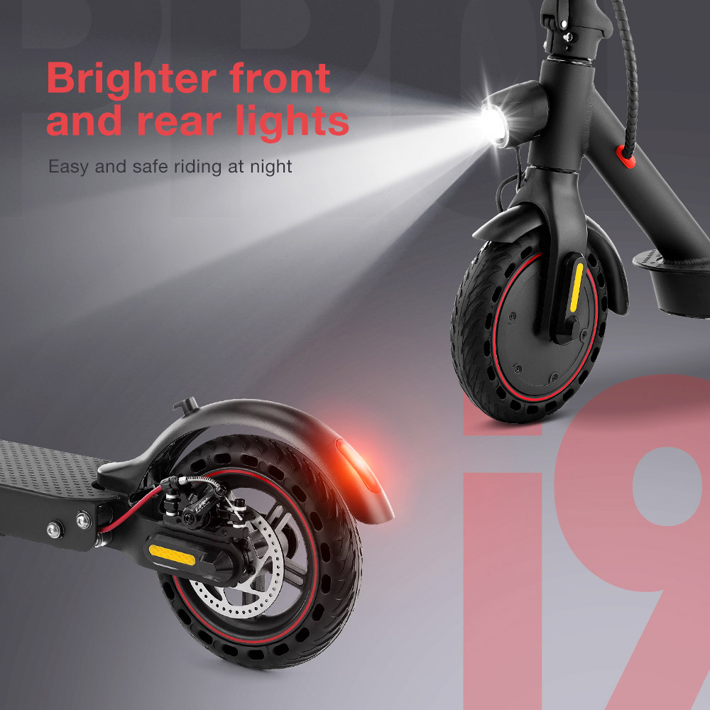 iScooter i9 Pro Folding Electric Scooter 8.5 Inch Honeycomb Tire 350W Motor 7.5Ah Battery 30km/h Max Speed Black IScooter I9 Pro Folding Electric Scooter 8.5 Inch Honeycomb Tire 350W Motor 7.5Ah Battery 30km/h Max Speed Black -rockbros-shop iScooter i9 Pro Electric Scooter 7 5Ah Battery 350W Motor 507639 3