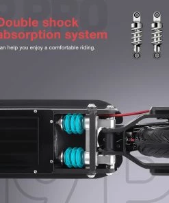 IScooter I9 Pro Folding Electric Scooter 8.5 Inch Honeycomb Tire 350W Motor 7.5Ah Battery 30km/h Max Speed Black -rockbros-shop iScooter i9 Pro Electric Scooter 7 5Ah Battery 350W Motor 507639 4