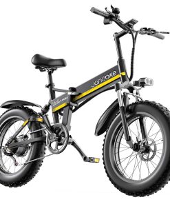 JANOBIKE H20 Electric Bicycle 48V 1000W Motor 9.6Ah Battery 20*4 Inch Tire Snow, Mountain, City Bike - Black -rockbros-shop janobike h20 electric bicycle 48v 1000w motor 9 6ah battery black 977055 1653706425762
