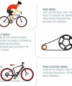 JANOBIKE H20 Electric Bicycle 48V 1000W Motor 9.6Ah Battery 20*4 Inch Tire Snow, Mountain, City Bike - Black -rockbros-shop janobike h20 electric bicycle 48v 1000w motor 9 6ah battery black fa2cbd 1653706425778