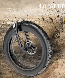 JANOBIKE H26 Electric Bicycle 48V 1000W Motor 12.8Ah Battery 26 Inch Fat Tire Snow, Mountain, City Bike - Black 5 JANOBIKE H26 Electric Bicycle 48V 1000W Motor 12.8Ah Battery 26 Inch Fat Tire Snow, Mountain, City Bike - Black -rockbros-shop janobike h26 electric bicycle 48v 1000w motor 12 8ah battery black 89591e 1653706514800