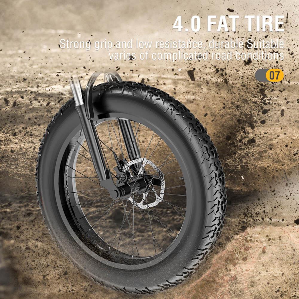 JANOBIKE H26 Electric Bicycle 48V 1000W Motor 12.8Ah Battery 26 Inch Fat Tire Snow, Mountain, City Bike - Black JANOBIKE H26 Electric Bicycle 48V 1000W Motor 12.8Ah Battery 26 Inch Fat Tire Snow, Mountain, City Bike - Black -rockbros-shop janobike h26 electric bicycle 48v 1000w motor 12 8ah battery black 89591e 1653706514800