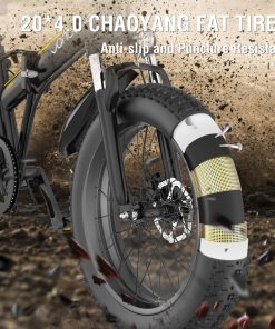 JANOBIKE E20 Fat Tire Electric Folding Mountain Bike 1000W Brushless Motor Aluminum Alloy Frame 7 Speed Gears 40km/h Removable Panasonic 48V 12.8Ah Battery Up To 50km Range 20" X 4.0 Snow Tire XOD Hydraulic Brake Smart Meter - Black 6 JANOBIKE E20 Fat Tire Electric Folding Mountain Bike 1000W Brushless Motor Aluminum Alloy Frame 7 Speed Gears 40km/h Removable Panasonic 48V 12.8Ah Battery Up To 50km Range 20" X 4.0 Snow Tire XOD Hydraulic Brake Smart Meter - Black -rockbros-shop janobike t10 folding electric scooter 23ah 1000w x2 motor black 1625907575775