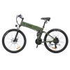 KAISDA K1-V Electric Bike 26 Inch Foldable Mountain Bike 250W Motor 25Km/h Max Speed 36V 10.4Ah Battery 70KM Max Range 120KG Max Load - Army Green 1 KAISDA K1-V Electric Bike 26 Inch Foldable Mountain Bike 250W Motor 25Km/h Max Speed 36V 10.4Ah Battery 70KM Max Range 120KG Max Load - Army Green -rockbros-shop kaisda k1 v electric bike 26 inch mountain bike army green 3e723c 1658145848831