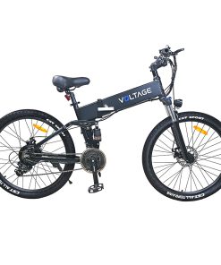 KAISDA K1-V Electric Bike 26 Inch Foldable Mountain Bike 250W Motor 25Km/h Max Speed 36V 10.4Ah Battery 70KM Max Range 120KG Max Load - Black