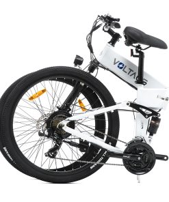 KAISDA K1-V Electric Bike 26 Inch Foldable Mountain Bike 250W Motor 25Km/h Max Speed 36V 10.4Ah Battery 70KM Max Range 120KG Max Load - White -rockbros-shop kaisda k1 v electric bike 26 inch mountain bike white 5ae221 1658145803215
