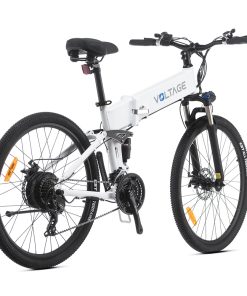 KAISDA K1-V Electric Bike 26 Inch Foldable Mountain Bike 250W Motor 25Km/h Max Speed 36V 10.4Ah Battery 70KM Max Range 120KG Max Load - White -rockbros-shop kaisda k1 v electric bike 26 inch mountain bike white b4cd1e 1658145803014