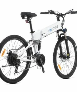 KAISDA K1-V Electric Bike 26 Inch Foldable Mountain Bike 250W Motor 25Km/h Max Speed 36V 10.4Ah Battery 70KM Max Range 120KG Max Load - White -rockbros-shop kaisda k1 v electric bike 26 inch mountain bike white b4cd1e 1658145803014