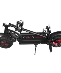 KUGOO G-Booster Folding Electric Scooter 10 Inch Tires 2*800W Dual Motors 3 Speed Modes Max 55Km/h Speed 48V 23AH Battery For 85KM Range Max Load 120KG Dual Disc Brakes With Seat - Black 5 KUGOO G-Booster Folding Electric Scooter 10 Inch Tires 2*800W Dual Motors 3 Speed Modes Max 55Km/h Speed 48V 23AH Battery For 85KM Range Max Load 120KG Dual Disc Brakes With Seat - Black -rockbros-shop kugoo g booster electric scooter black 20191121074229342
