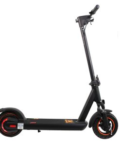 KugooKirin M3 Folding Electric Scooter 10" Tire 500W Motor Max Speed 40km/h Max 40km Range 13Ah Battery BMS LCD Display Front Drum Brake Rear E-Brake LED Light Support NFC Card Built-in 4-Digit Combination Chain Lock - Black