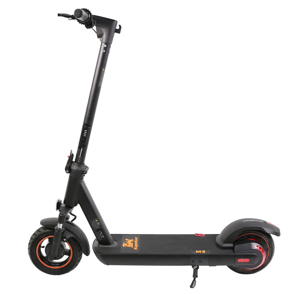 KugooKirin M3 Folding Electric Scooter 10" Tire 500W Motor Max Speed 40km/h Max 40km Range 13Ah Battery BMS LCD Display Front Drum Brake Rear E-Brake LED Light Support NFC Card Built-in 4-Digit Combination Chain Lock - Black 4 KugooKirin M3 Folding Electric Scooter 10" Tire 500W Motor Max Speed 40km/h Max 40km Range 13Ah Battery BMS LCD Display Front Drum Brake Rear E-Brake LED Light Support NFC Card Built-in 4-Digit Combination Chain Lock - Black - Image 2