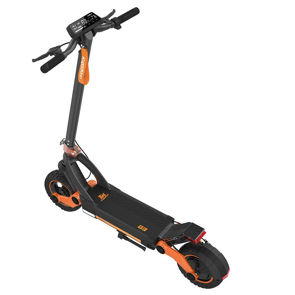 KugooKirin G3 Adventurers Electric Scooter 10.5 Inch 1200W Rear Motor 52V 18Ah Lithium Battery Max Speed 50KM/H Touchable Display Control Panel TPU Suspension System IPX4 - Black 5 KugooKirin G3 Adventurers Electric Scooter 10.5 Inch 1200W Rear Motor 52V 18Ah Lithium Battery Max Speed 50KM/H Touchable Display Control Panel TPU Suspension System IPX4 - Black - Image 3