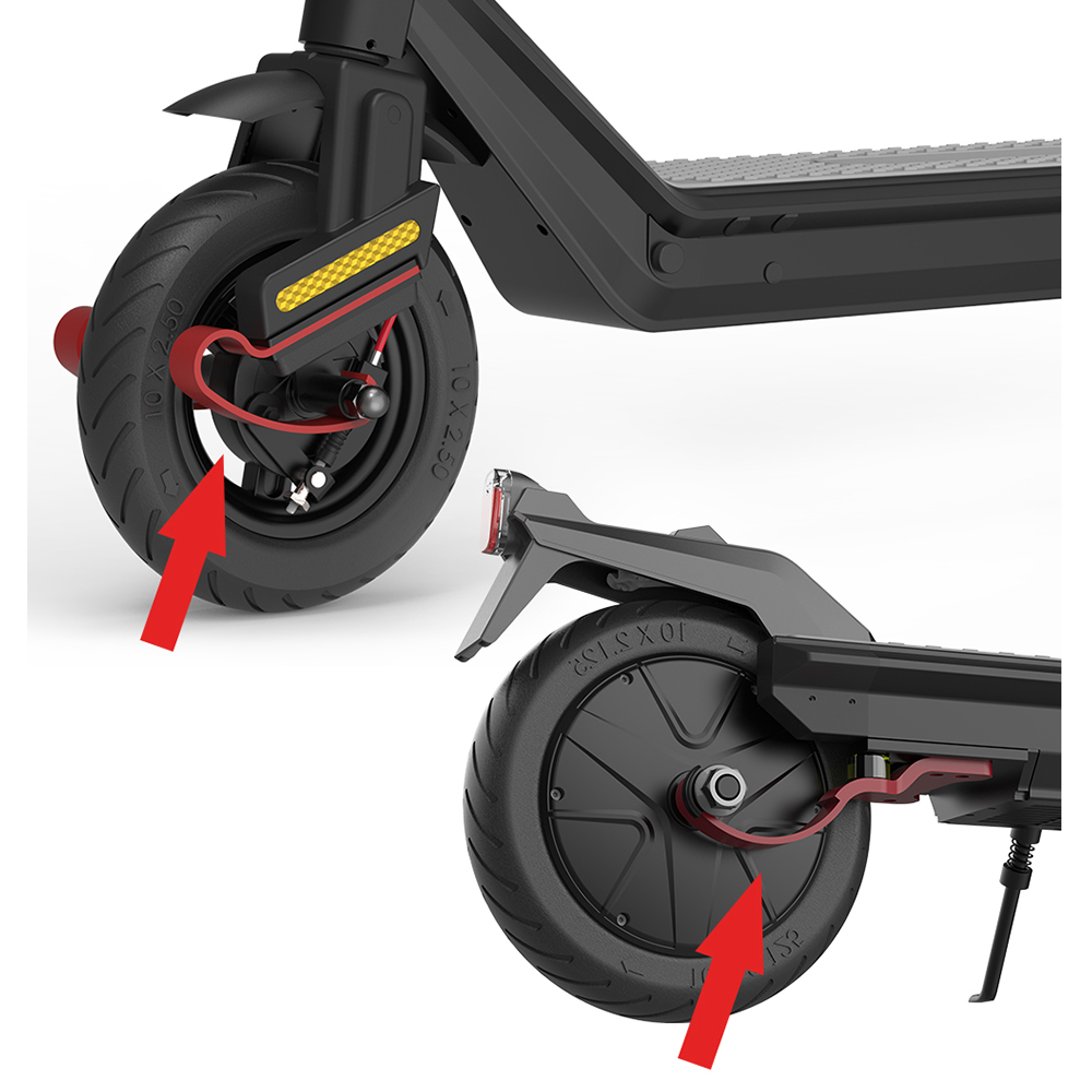 Kukudel 105P Folding Electric Scooter 10 inch Tire 500W Motor 36V 12.5Ah Battery Max Speed 25km/h LCD Display 32-39km Long Range Aluminium alloy body - Black Kukudel 105P Folding Electric Scooter 10 Inch Tire 500W Motor 36V 12.5Ah Battery Max Speed 25km/h LCD Display 32-39km Long Range Aluminium Alloy Body - Black -rockbros-shop kukudel 105 folding electric scooter 10 tire 500w motor black 1621588541274