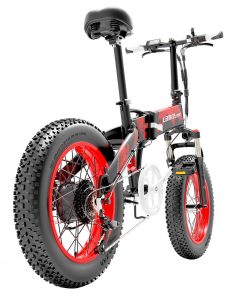 LANKELEISI X2000 PLUS Moped Electric Bike Folding Bike 12.8Ah 48V 1000W 40km/h Max Speed Max Load 150kg - Red 7 LANKELEISI X2000 PLUS Moped Electric Bike Folding Bike 12.8Ah 48V 1000W 40km/h Max Speed Max Load 150kg - Red -rockbros-shop lankeleisi x2000 plus folding electric bike 12 8ah 48v 1000w red d1fcaa 1669720991063