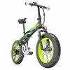 LANKELEISI X2000 PLUS Moped Electric Bike Folding Bike 12.8Ah 48V 1000W 40km/h Max Speed Max Load 150kg - Green -rockbros-shop lankeleisi x2000 plus moped electric bike 12 8ah 48v 1000w green 420608 1669721075417