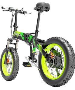 LANKELEISI X2000 PLUS Moped Electric Bike Folding Bike 12.8Ah 48V 1000W 40km/h Max Speed Max Load 150kg - Green -rockbros-shop lankeleisi x2000 plus moped electric bike 12 8ah 48v 1000w green c28d0e 1669721075406