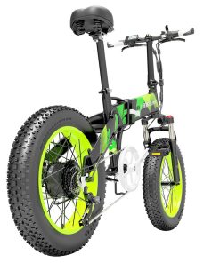 LANKELEISI X2000 PLUS Moped Electric Bike Folding Bike 12.8Ah 48V 1000W 40km/h Max Speed Max Load 150kg - Green -rockbros-shop lankeleisi x2000 plus moped electric bike 12 8ah 48v 1000w green def108 1669721075418