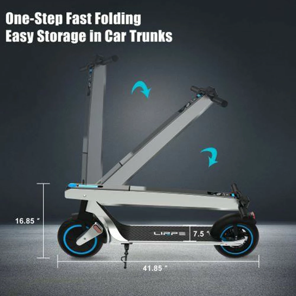 Lirpe R1 Modular Electric Scooter 8.5 Inch Tire 350W Motor 32Km/h Max Speed 36V 7.8Ah Battery 45KM Range APP Control Removable Battery - US 6 Lirpe R1 Modular Electric Scooter 8.5 Inch Tire 350W Motor 32Km/h Max Speed 36V 7.8Ah Battery 45KM Range APP Control Removable Battery - US - Image 4