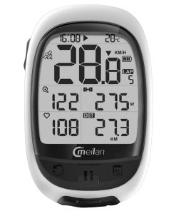 Meilan M2 GPS Bike Computer Waterproof Speedometer Odometer 2.2 Inch FSTN Display Screen - White