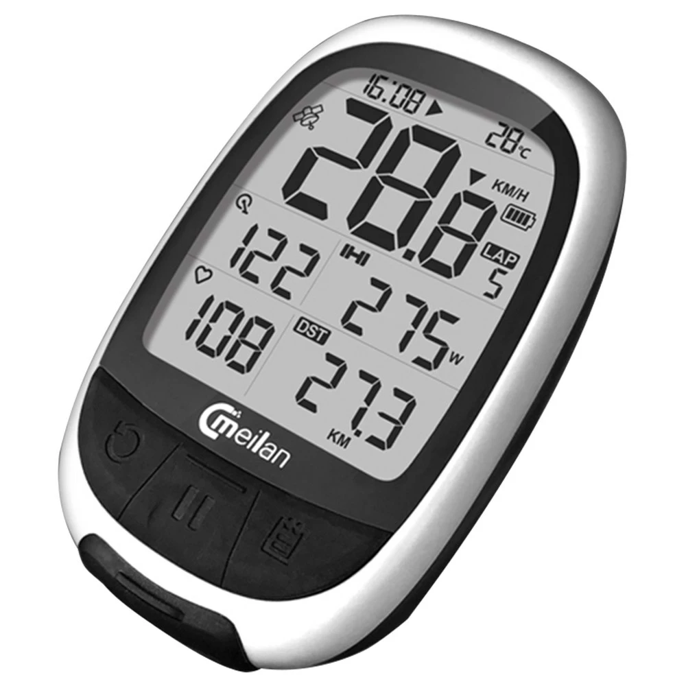 Meilan M2 GPS Bike Computer Waterproof Speedometer Odometer 2.2 Inch FSTN Display Screen - White 4 Meilan M2 GPS Bike Computer Waterproof Speedometer Odometer 2.2 Inch FSTN Display Screen - White - Image 2
