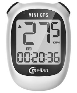 Meilan M3 Mini GPS Bike Computer Waterproof Speedometer Odometer 1.6 Inch Monochrome Display - White