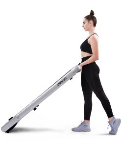 Merax 2.25 HP Electric Folding Treadmill 2-in-1 Running Machine With Remote Control/LED Display Fully Assembled Portable - Silver -rockbros-shop merax 2 25 hp electric folding treadmill black 1611369803611 2