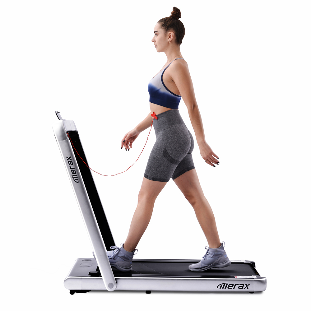 Merax 2.25 HP Electric Folding Treadmill 2-in-1 Running Machine with Remote Control/LED Display Fully Assembled Portable - Silver Merax 2.25 HP Electric Folding Treadmill 2-in-1 Running Machine With Remote Control/LED Display Fully Assembled Portable - Silver -rockbros-shop merax 2 25 hp electric folding treadmill black 1611369804064 3