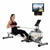 Merax Folding Rowing Machine With Magnetic Tension System LED Monitor For Fitness Compact Folding Design - Black -rockbros-shop merax folding rowing machine with magnetic tension led monitor 1620800135721