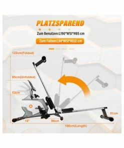 Merax Folding Rowing Machine With Magnetic Tension System LED Monitor For Fitness Compact Folding Design - Black 11 Merax Folding Rowing Machine With Magnetic Tension System LED Monitor For Fitness Compact Folding Design - Black -rockbros-shop merax folding rowing machine with magnetic tension led monitor 1620800136033 1