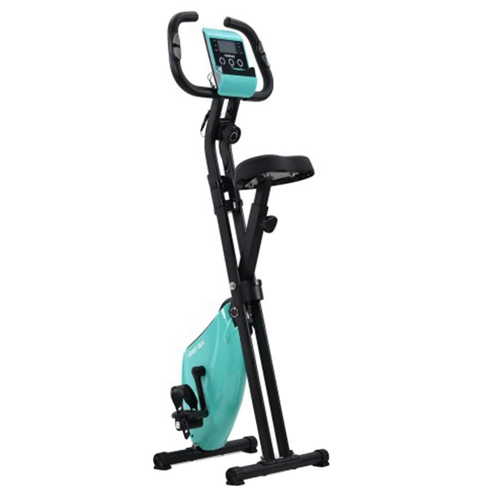 Merax X-Bike Lite Magnetic Foldable Exercise Bike With Padded Seat And LCD Console - Blue 5 Merax X-Bike Lite Magnetic Foldable Exercise Bike With Padded Seat And LCD Console - Blue - Image 3