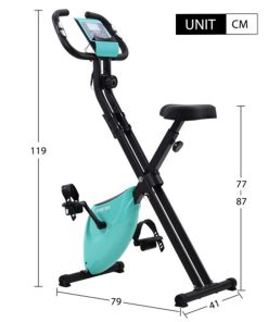 Merax X-Bike Lite Magnetic Foldable Exercise Bike With Padded Seat And LCD Console - Blue 6 Merax X-Bike Lite Magnetic Foldable Exercise Bike With Padded Seat And LCD Console - Blue -rockbros-shop merax magnetic foldable exercise bike red 1599465661875 1
