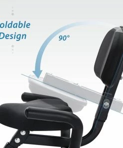 Merax X-Bike Magnetic Folding Fitness Bike 2.5 Kg Flywheel LCD Display For Cardio Workout Cycling Indoor Exercise Training - Black Red -rockbros-shop merax x bike magnetic folding fitness bike black 1594370239446