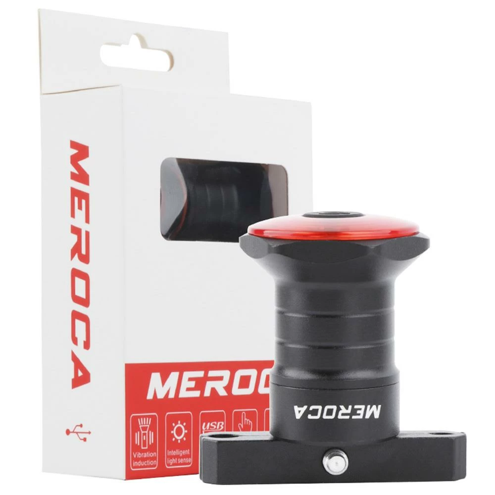 MEROCA WR15 Smart Bike Tail Light Brake Sensing Bicycle Rear Flashlight With 500mAh Battery 7 Light Modes For Saddle 4 MEROCA WR15 Smart Bike Tail Light Brake Sensing Bicycle Rear Flashlight With 500mAh Battery 7 Light Modes For Saddle - Image 2