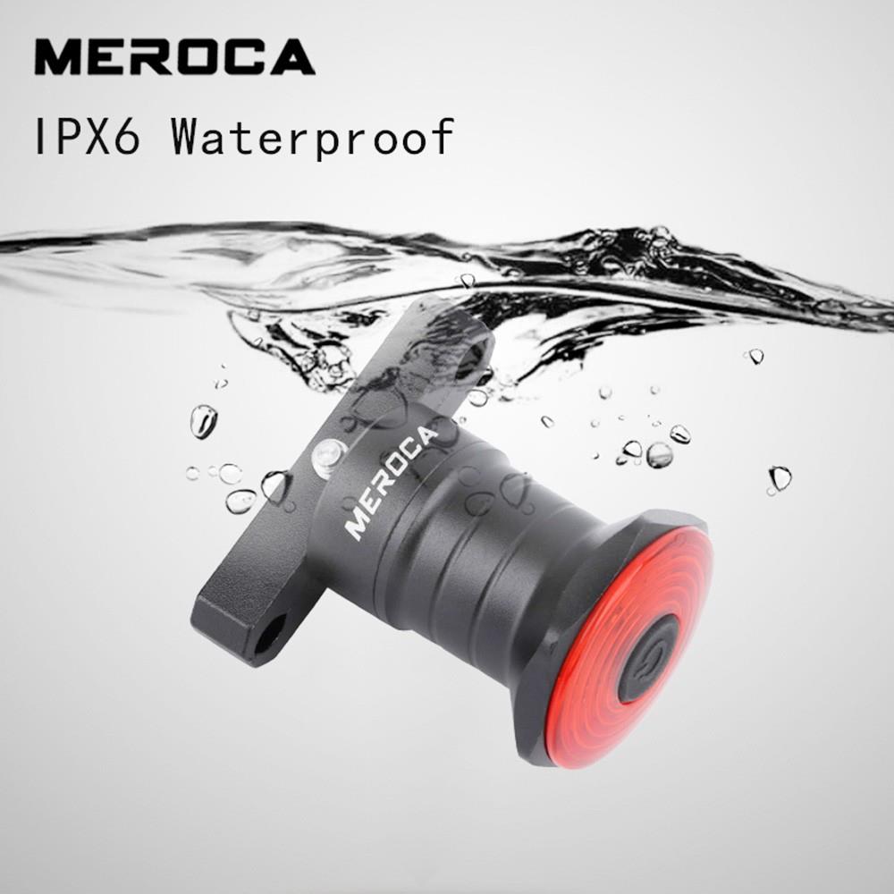 MEROCA WR15 Smart Bike Tail Light Brake Sensing Bicycle Rear Flashlight with 500mAh Battery 7 Light Modes for Saddle MEROCA WR15 Smart Bike Tail Light Brake Sensing Bicycle Rear Flashlight With 500mAh Battery 7 Light Modes For Saddle -rockbros-shop meroca wr15 bike saddle smart brake sensing tail light 7c5e8c 1653478954647