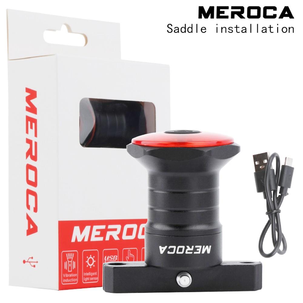 MEROCA WR15 Smart Bike Tail Light Brake Sensing Bicycle Rear Flashlight with 500mAh Battery 7 Light Modes for Saddle MEROCA WR15 Smart Bike Tail Light Brake Sensing Bicycle Rear Flashlight With 500mAh Battery 7 Light Modes For Saddle -rockbros-shop meroca wr15 bike saddle smart brake sensing tail light f8ff7b 1653478954240