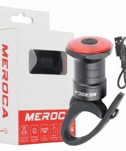 MEROCA WR15 Smart Bike Tail Light Brake Sensing Bicycle Rear Flashlight With 500mAh Battery 7 Light Modes For Seatpost