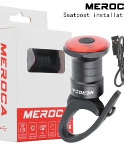 MEROCA WR15 Smart Bike Tail Light Brake Sensing Bicycle Rear Flashlight With 500mAh Battery 7 Light Modes For Seatpost -rockbros-shop meroca wr15 bike seatpost smart brake sensing tail light 8bbb13 1653479062741