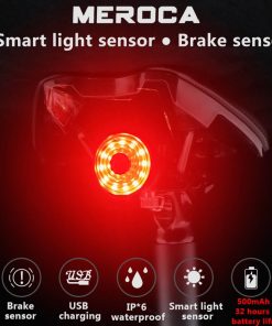 MEROCA WR15 Smart Bike Tail Light Brake Sensing Bicycle Rear Flashlight With 500mAh Battery 7 Light Modes For Seatpost 5 MEROCA WR15 Smart Bike Tail Light Brake Sensing Bicycle Rear Flashlight With 500mAh Battery 7 Light Modes For Seatpost -rockbros-shop meroca wr15 bike seatpost smart brake sensing tail light dfcdac 1653479063726