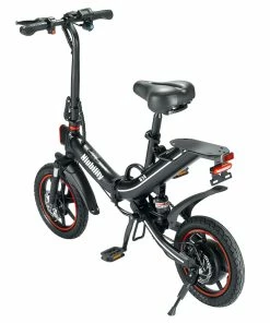 Niubility B14 Electric Moped Folding Bike 14 Inch 15Ah Battery Up To 100KM Mileage Max 25km/h 400W Motor Double Disc Brake - Black -rockbros-shop niubility b14 electric mopod folding bike 400w motor black fe70db 1662195432444