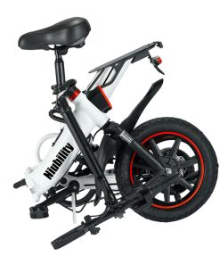Niubility B14 Electric Moped Folding Bike 14 Inch 15Ah Battery Up To 100KM Mileage Max 25km/h 400W Motor Double Disc Brake - White -rockbros-shop niubility b14 electric mopod folding bike 400w motor white 61766c 1662195687484