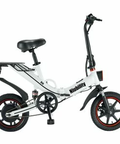 Niubility B14 Electric Moped Folding Bike 14 Inch 15Ah Battery Up To 100KM Mileage Max 25km/h 400W Motor Double Disc Brake - White