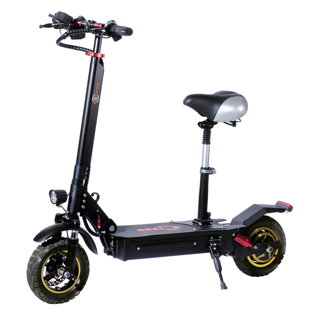 BEZIOR S1 Off-Road Electric Scooter 13Ah Battery 1000W Motor up to 50KM Travel mileage 10 inch Wheel 45Km/h Disk Brake aluminum alloy Body - Black BEZIOR S1 Off-Road Electric Scooter 13Ah Battery 1000W Motor Up To 50KM Travel Mileage 10 Inch Wheel 45Km/h Disk Brake Aluminum Alloy Body - Black -rockbros-shop niubility n2 electric scooter 10ah battery 350w motor black 1620724300327