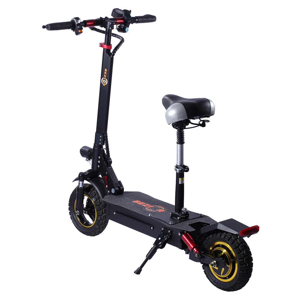 BEZIOR S1 Off-Road Electric Scooter 13Ah Battery 1000W Motor up to 50KM Travel mileage 10 inch Wheel 45Km/h Disk Brake aluminum alloy Body - Black BEZIOR S1 Off-Road Electric Scooter 13Ah Battery 1000W Motor Up To 50KM Travel Mileage 10 Inch Wheel 45Km/h Disk Brake Aluminum Alloy Body - Black -rockbros-shop niubility n2 electric scooter 10ah battery 350w motor black 1620724301358