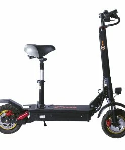 BEZIOR S1 Off-Road Electric Scooter 13Ah Battery 1000W Motor Up To 50KM Travel Mileage 10 Inch Wheel 45Km/h Disk Brake Aluminum Alloy Body - Black